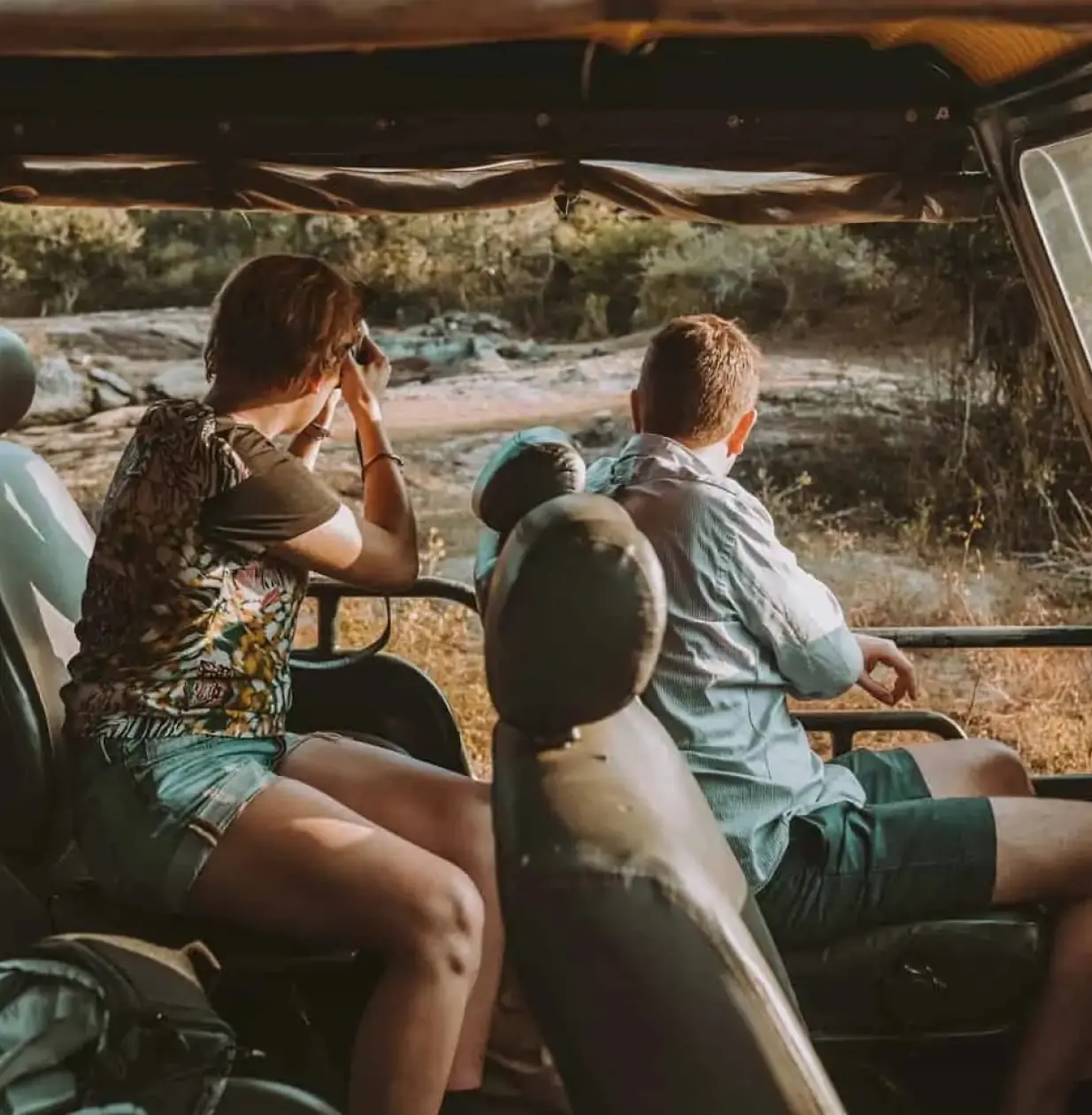 Lasaa Yala Safari guide and safari jeep at Yala National Park
